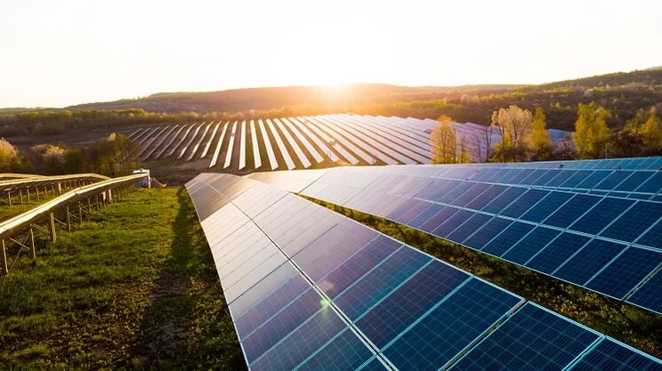 Solar farm in the UK