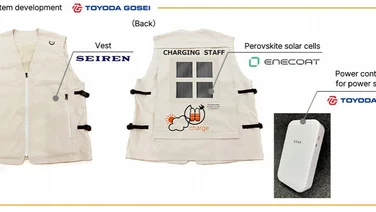 Toyoda Gosei unveils wearable solar vests