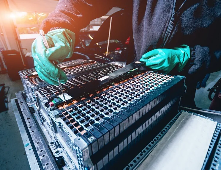 An EV battery