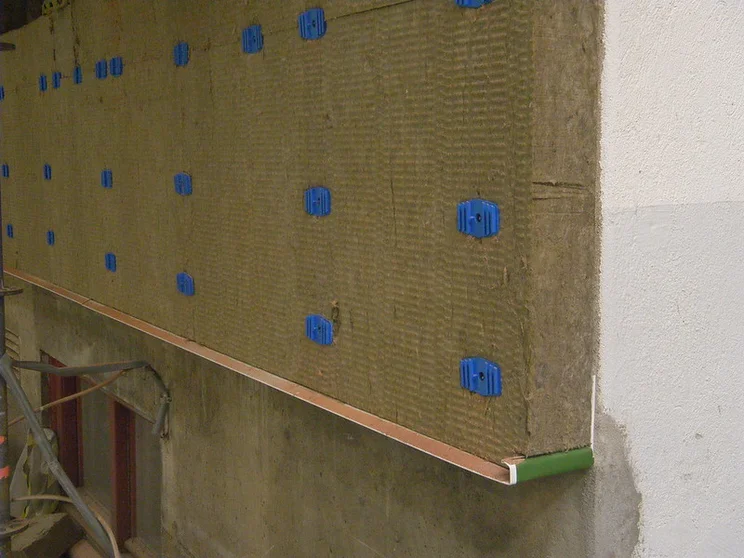 External wall insulation material.