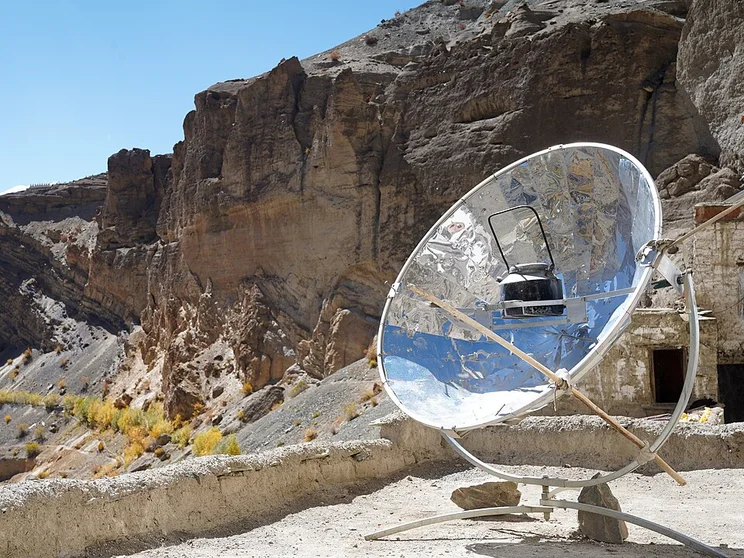 Solar oven.