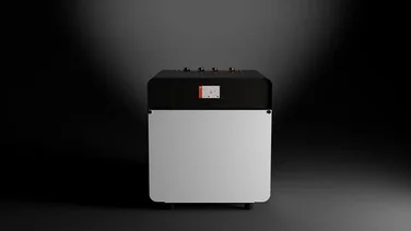 Front view of Kensa Shoebox ground source heat pump indoor unit