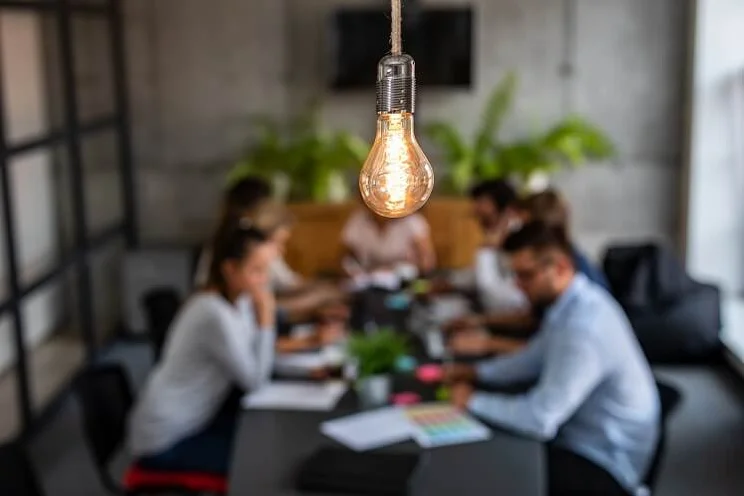 Energy saving lights in office