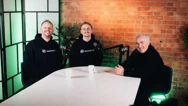 The hosts of Positive Energy with guest Bean Beanland