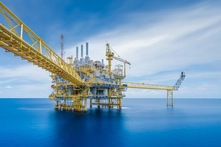 Offshore gas extraction rig