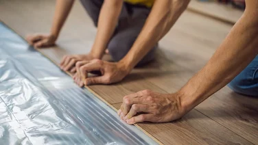Installing infrared underfloor heating