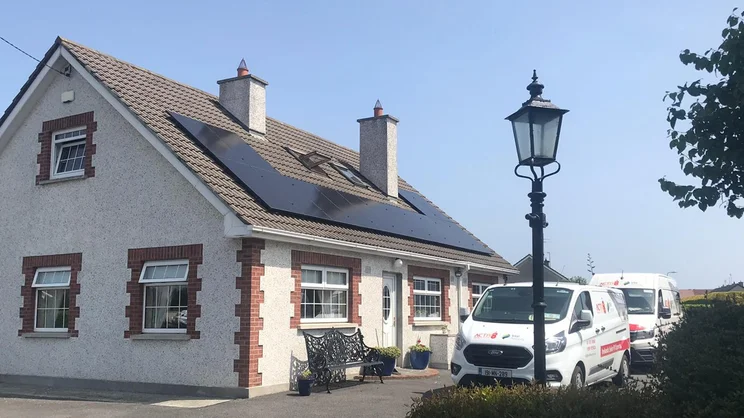 Activ8 solar panel installation team