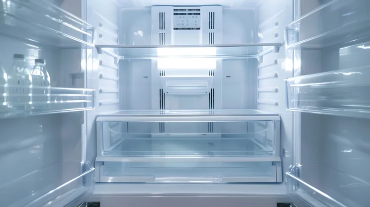 The inside of a fridge