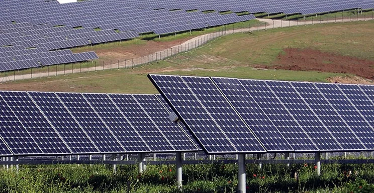 Global solar production up.