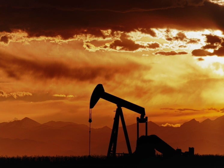 oil being gathered