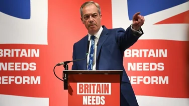 "I am coming back to lead a political revolution." - Nigel Farage on Instagram