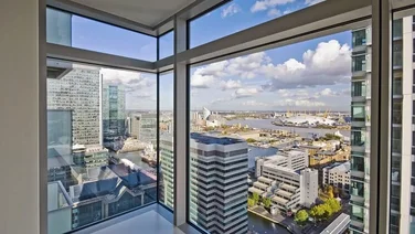 a view through aluminium windows