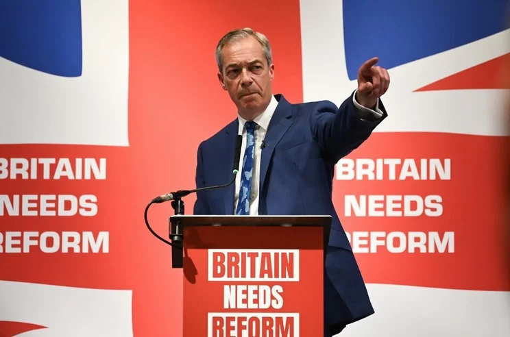 "I am coming back to lead a political revolution." - Nigel Farage on Instagram