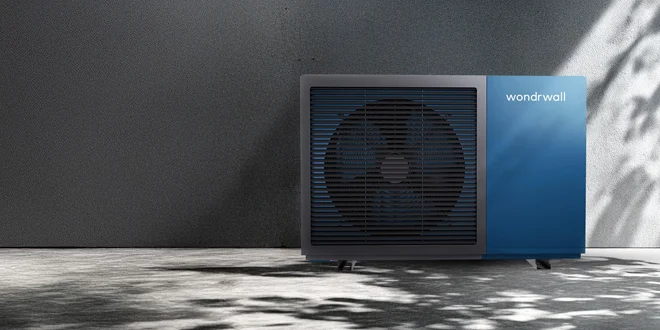 A wondrwall heat pump