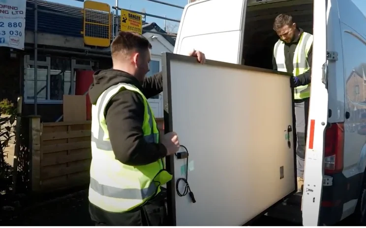 Project Solar - removing solar panel from a van