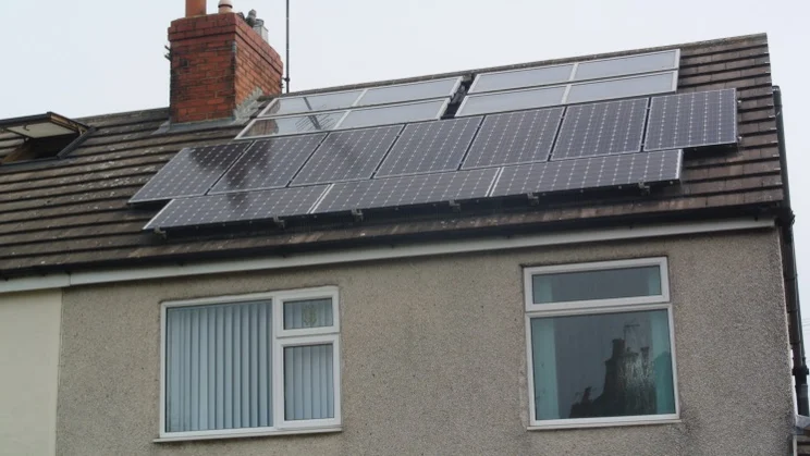 shirley ward's solar panels on her house