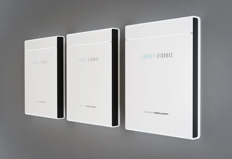 Concept image of home storage battery