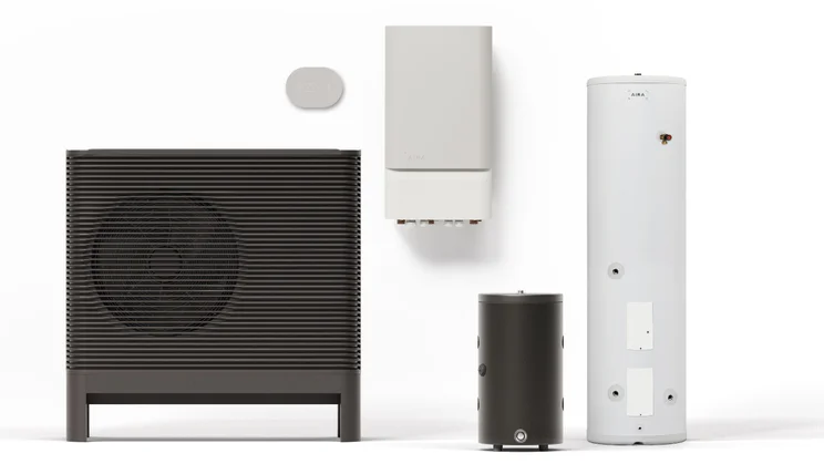 Aira Heat Pump system components