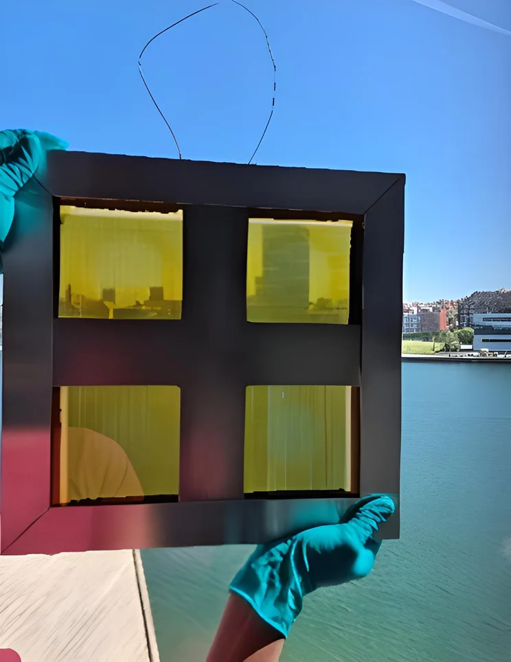 Transparent solar cells.