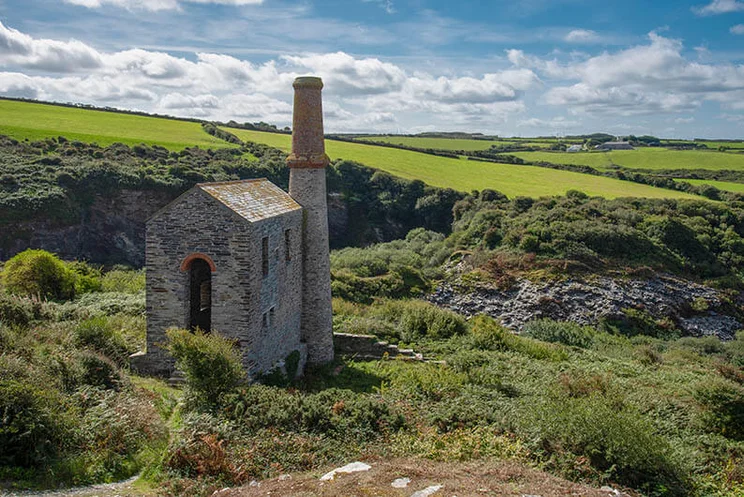Old Cornish engine house. These were built to to house the water pumping engines or winding engines serving the mines below