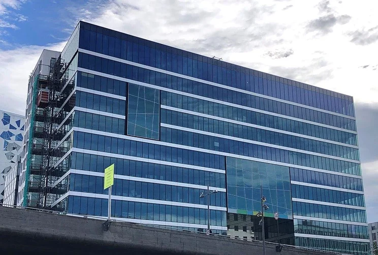 Double glazing commercial building.