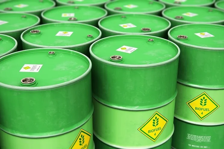 Barrels of biofuel