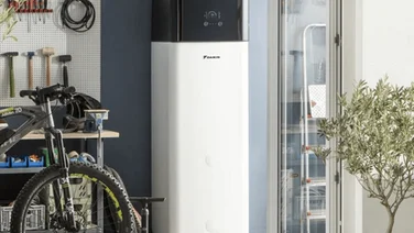 the Daikin Altherma 3 High Temperature heat pump in a house