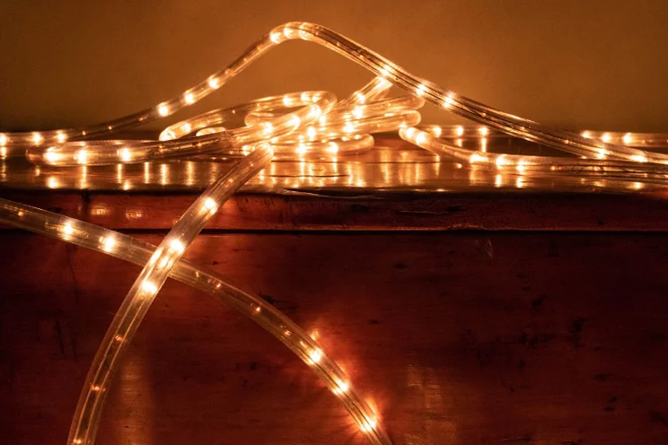 A string of LED lights