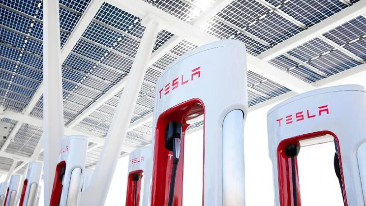 Tesla superchargers.