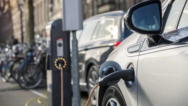 An electric vehicle charging