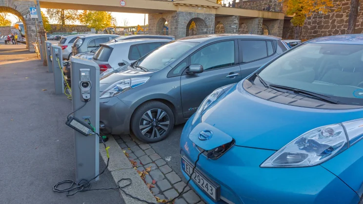EVs charging in Oslo, Norway