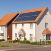 Solar panels on the roof of a house in the UK