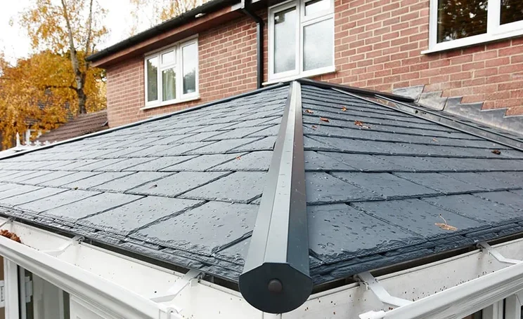 Slate roof.