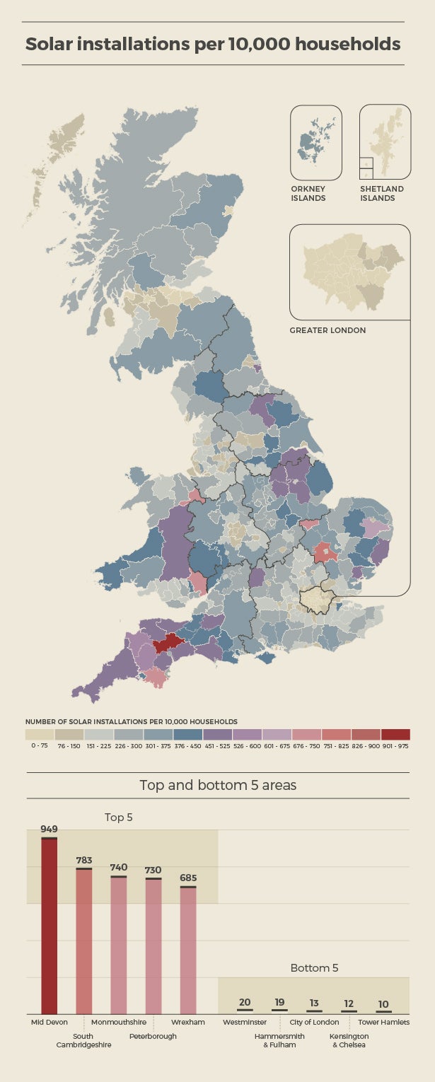 Solar Installations Map