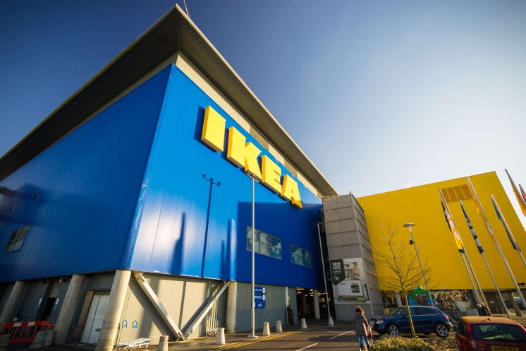 The outside of an Ikea store