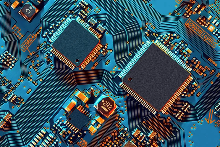 Close up of a circuit board