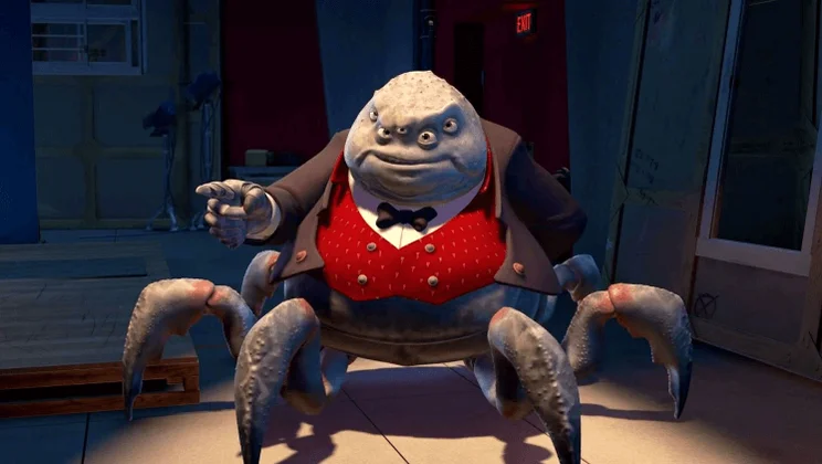 Henry J. Waternoose III from disney film Monsters, Inc. facing the viewer
