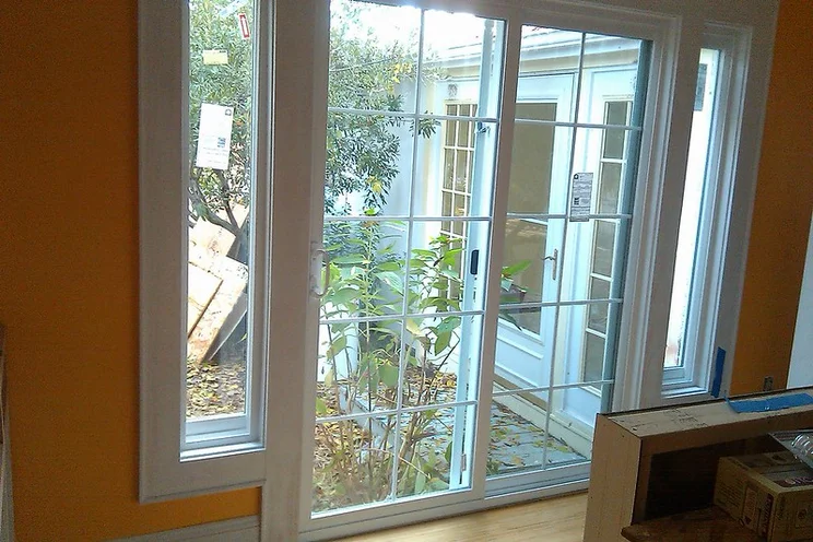 Patio doors.
