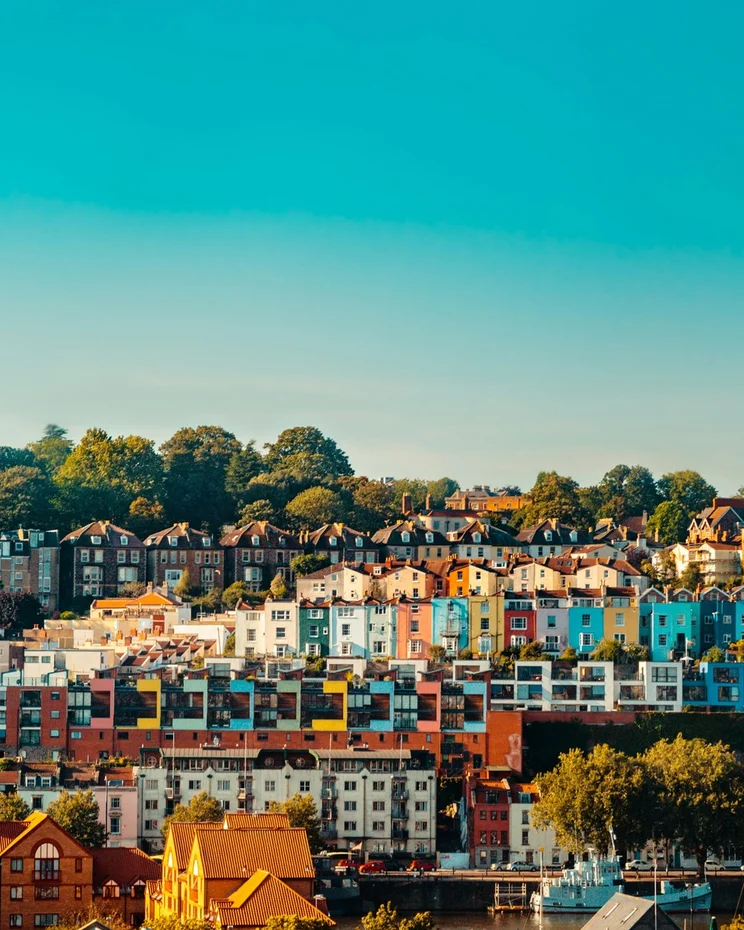 An overview of a residential area in Bristol