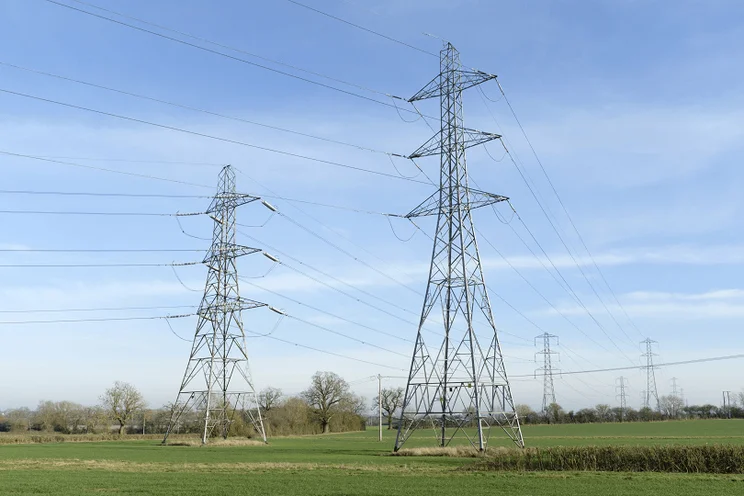National Grid UK pylons