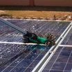 Solar panel cleaning.