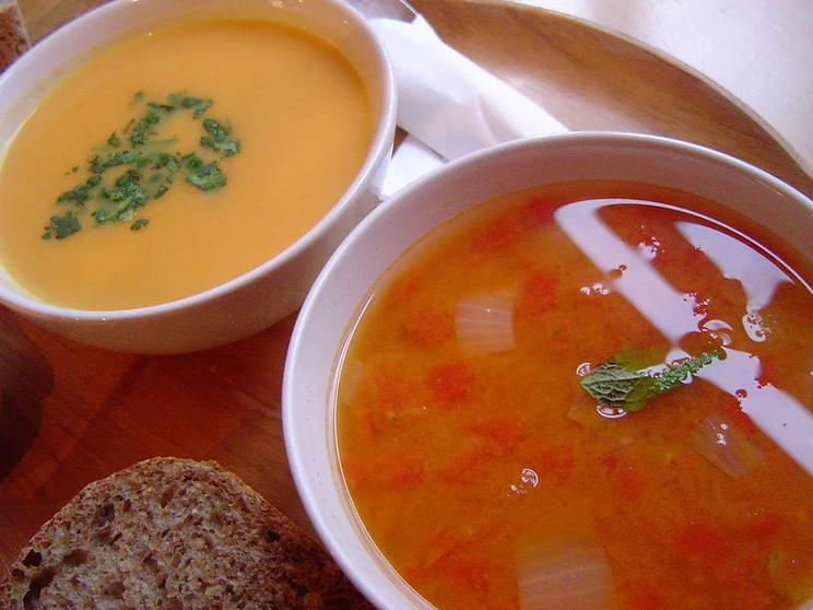 Hot soup.