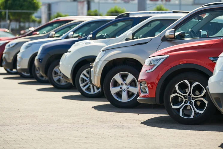 A row of cars