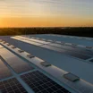A roof with solar panels & batteries