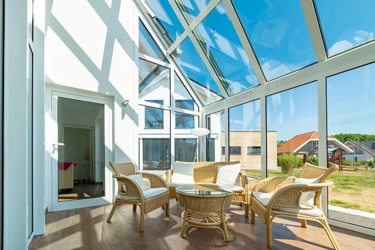 conservatory in the sun