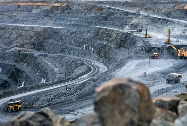 Lithium mining operation