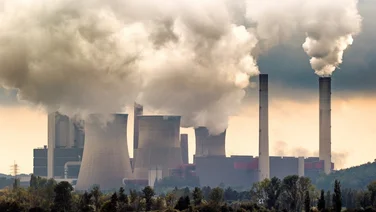 Air pollution from factories