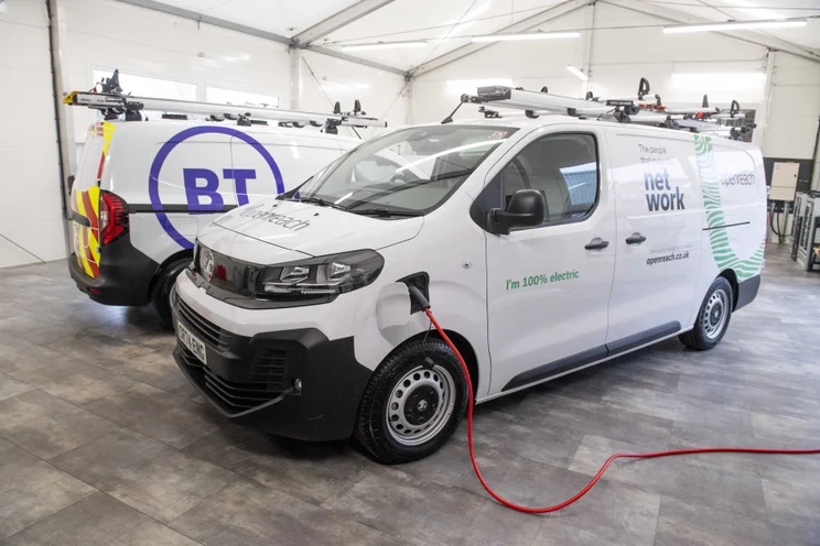 A BT Group electric van