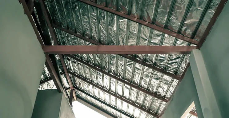 Foil insulation.