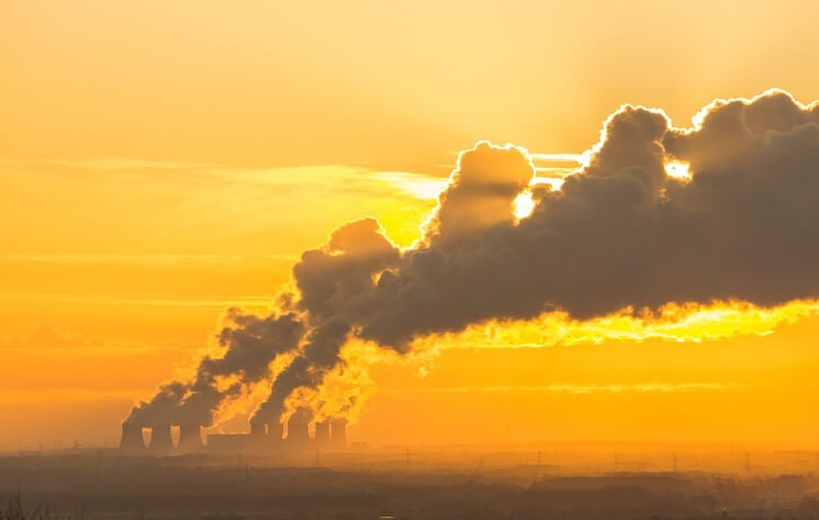 Power station fumes
